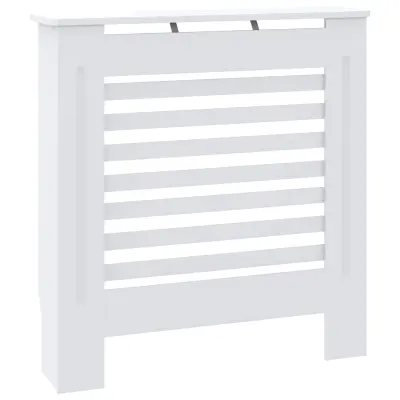 vidaXL Pokrov za radiator MDF bel 78 cm