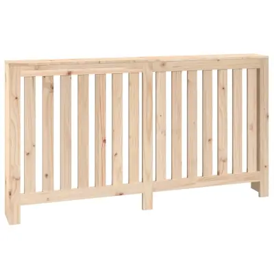 vidaXL Pokrov za radiator 153x19x84 cm trdna borovina