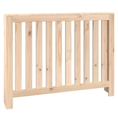 vidaXL Pokrov za radiator 108,5x19x84 cm trdna borovina