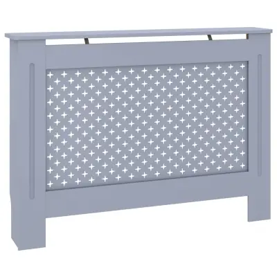 vidaXL Pokrov za radiator antraciten 112x19x81,5 cm mediapan