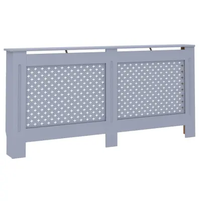 vidaXL Pokrov za radiator antraciten 172x19x81,5 cm mediapan