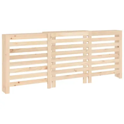 vidaXL Pokrov za radiator 210x21x85 cm trdna borovina