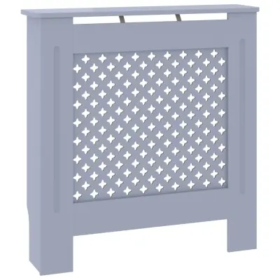 vidaXL Pokrov za radiator siv MDF 78 cm