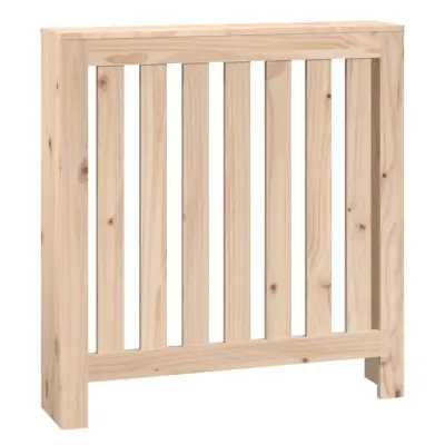 vidaXL Pokrov za radiator 79,5x19x84 cm trdna borovina