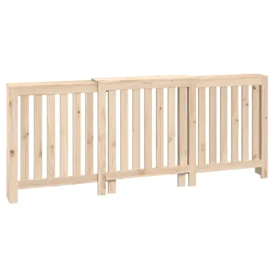 vidaXL Pokrov za radiator 210x21x85 cm trdna borovina