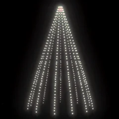 vidaXL Lučke za novoletno jelko 500 LED lučk hladno bele 500 cm
