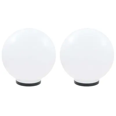 vidaXL LED okrogle svetilke 2 kosa krogla 40 cm PMMA