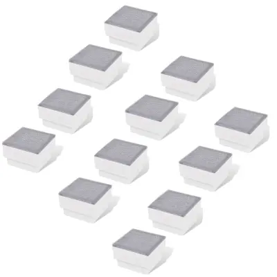 vidaXL LED talne svetilke 12 kosov 100x100x68 mm