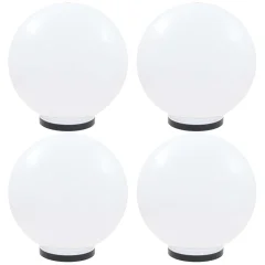 vidaXL LED okrogle svetilke 4 kosi krogle 40 cm PMMA