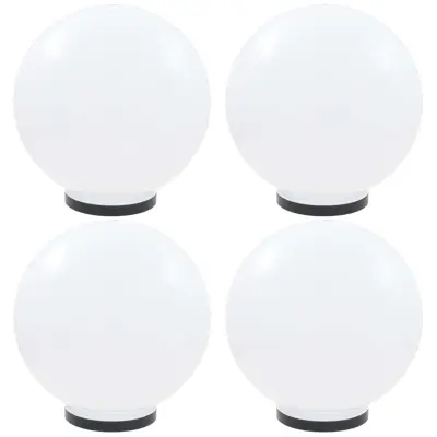 vidaXL LED okrogle svetilke 4 kosi krogle 40 cm PMMA