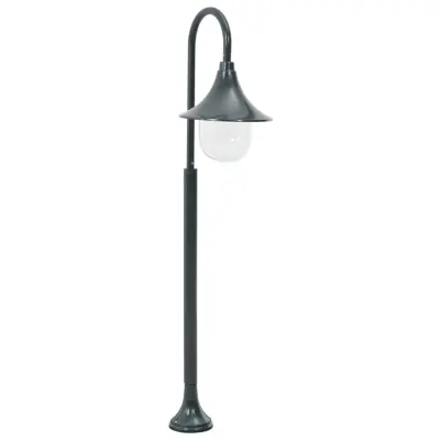 vidaXL Vrtna ulična svetilka E27 120 cm aluminij temno zelena
