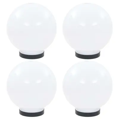 vidaXL LED okrogle svetilke 4 kosi krogle 20 cm PMMA