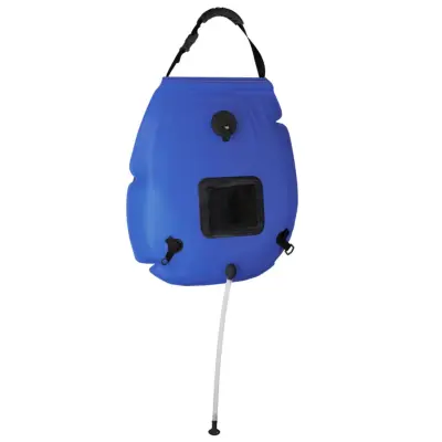 vidaXL Kamping vreča za prhanje modra 20 L PVC