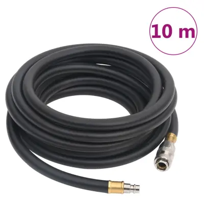 vidaXL Hibridna zračna cev črna 0,6" 10 m guma in PVC