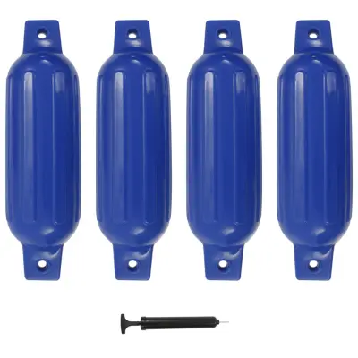 vidaXL Odbijač za čoln 4 kosi modri 41x11,5 cm PVC