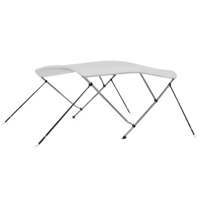 vidaXL Bimini tenda s 3 loki bela 183x160x137 cm