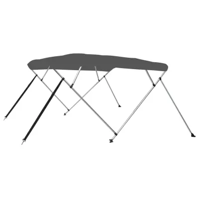 vidaXL Bimini tenda s 4 loki antracitna 243x210x137 cm