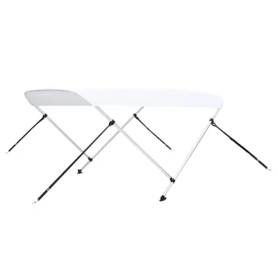 vidaXL Bimini tenda z 2 lokoma bela 180x150x110 cm