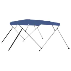 vidaXL Bimini tenda s 4 loki modra 243x180x137 cm