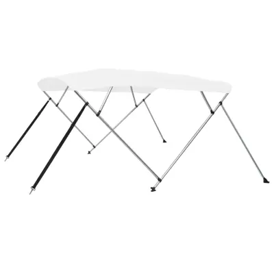 vidaXL Bimini tenda s 4 loki bela 243x180x137 cm