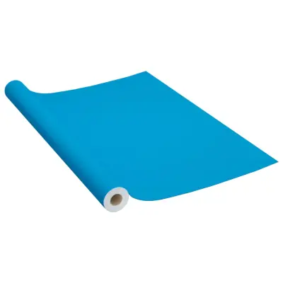 vidaXL Samolepilna folija za pohištvo sinje modra 500x90 cm PVC