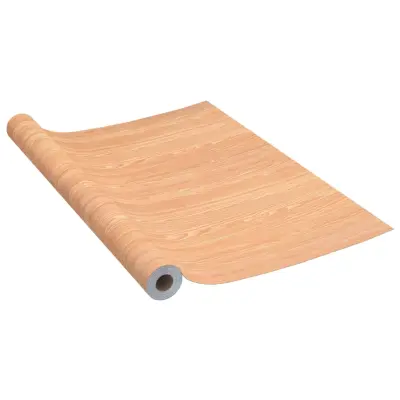 vidaXL Samolepilna folija za pohištvo ahorn 500x90 cm PVC