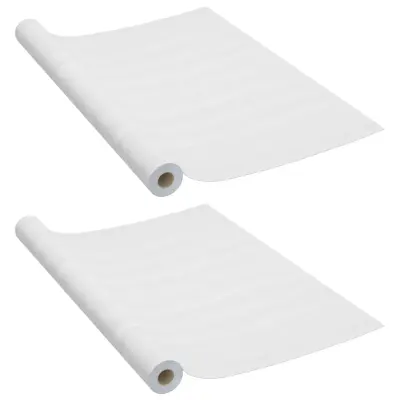 vidaXL Samolepilne folije za vrata 2 kosa beli les 210x90 cm PVC