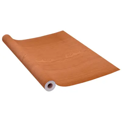 vidaXL Samolepilna folija za pohištvo svetel hrast 500x90 cm PVC