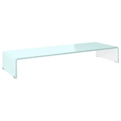 vidaXL Stojalo za TV / ekran stekleno zeleno 90x30x13 cm