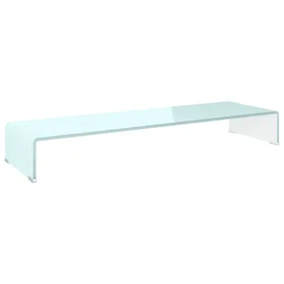 vidaXL Stojalo za TV / ekran stekleno zeleno 100x30x13 cm