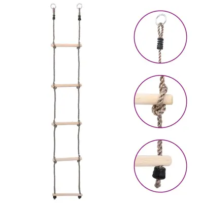 vidaXL Lestev s 5 stopnicami 210 cm trdna borovina