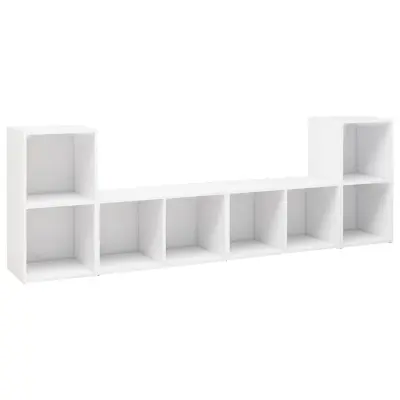 vidaXL TV omarice 4 kosi bele 72x35x36,5 cm iverna plošča