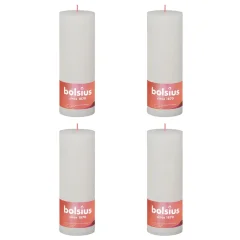 Bolsius Rustikalne stebričaste sveče Shine 4 kosov 190x68 mm