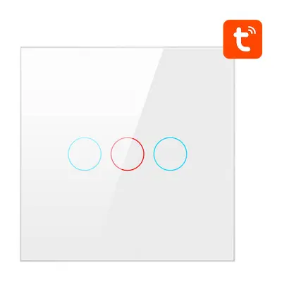 Stikalo na dotik ZigBee Avatto ZTS02-EU-W3 Triple TUYA (belo)