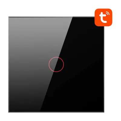 Stikalo na dotik WiFi Avatto TS02-EU-B1 Single TUYA (črno)