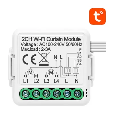 Inteligentni krmilnik rolet WiFi Avatto N-CSM01-2 TUYA