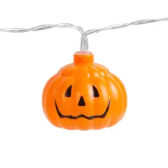 Baterijske lučke buče za noč čarovnic / Halloween 12 LED 0,9m 2xAA