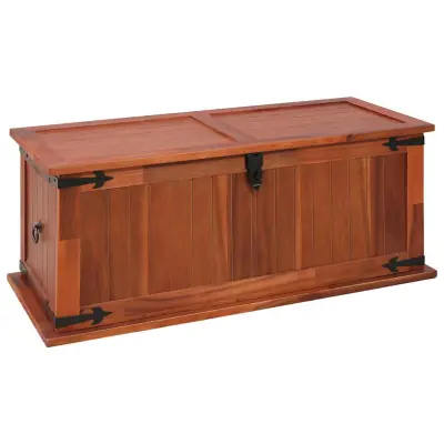 vidaXL Skrinja za shranjevanje 90x45x40 cm trden akacijev les