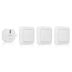 Smartwares Stikalo za luč za spalnico komplet 8x8x1,7 cm bele barve