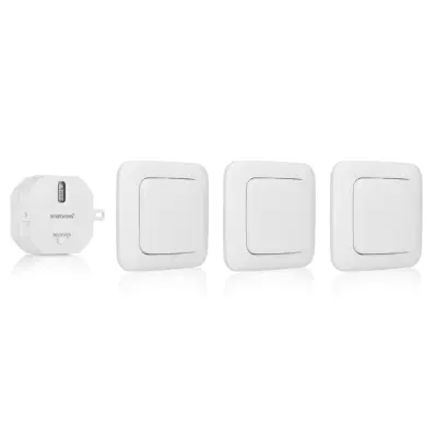 Smartwares Stikalo za luč za spalnico komplet 8x8x1,7 cm bele barve