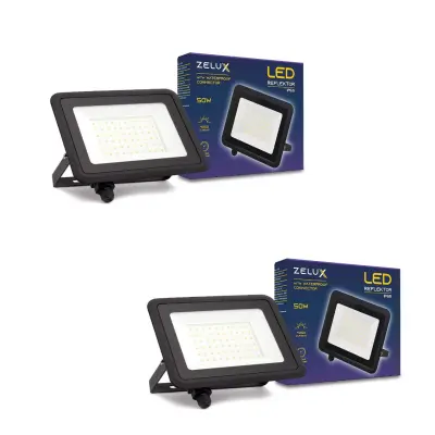 2x LED reflektor 50W 4250lm 4000K IP65 z vododtesnim konektorjem
