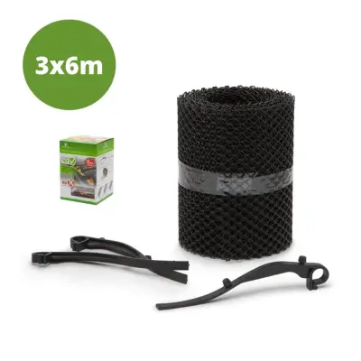 3x6m mreža za zaščito žlebov pred listjem