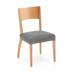 2x raztegljiva stretch prevleka za stol 40 - 50 cm siva EU kvaliteta