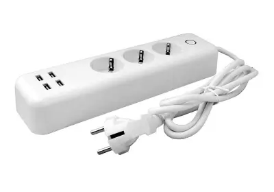 Razdelilec LTC WIFI, 3xšuko, 4xUSB, 16A (3300W)