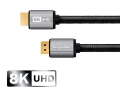 HDMI kabel KRUGER-MATZ M. - M. 8K - UHD, ver. 2.1,  3m