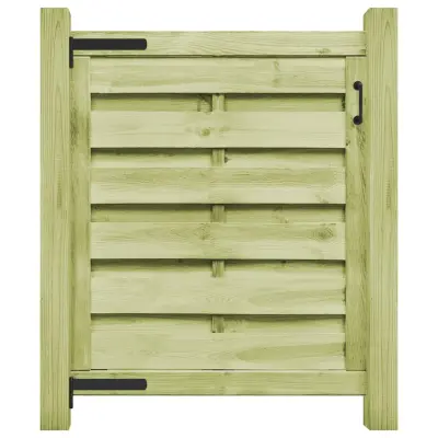 vidaXL Vrtna vrata impregnirana borovina 100x100 cm zelena