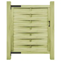 vidaXL Vrtna vrata impregnirana borovina 100x125 cm zelena