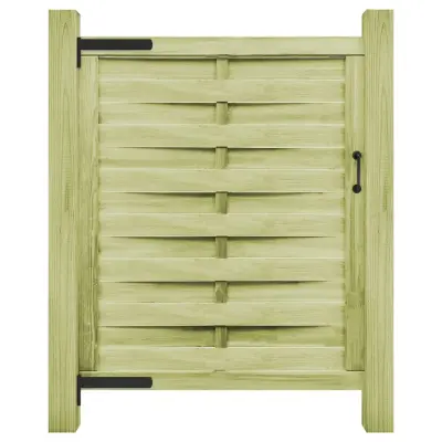 vidaXL Vrtna vrata impregnirana borovina 100x125 cm zelena