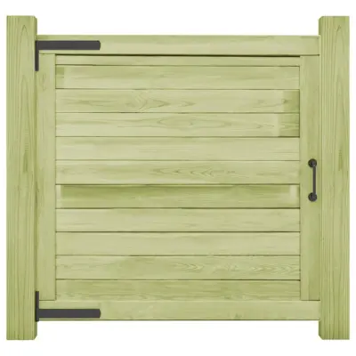 vidaXL Vrtna vrata impregnirana borovina 100x100 cm