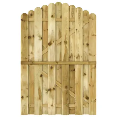 vidaXL Vrtna vrata impregnirana borovina 100x150 cm